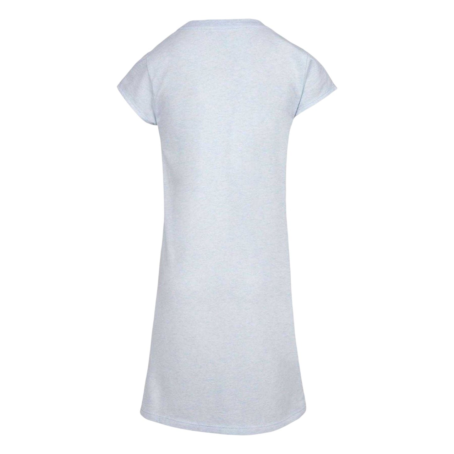 Grey - Back - Nike Girls Swoosh Short-Sleeved T-Shirt Dress