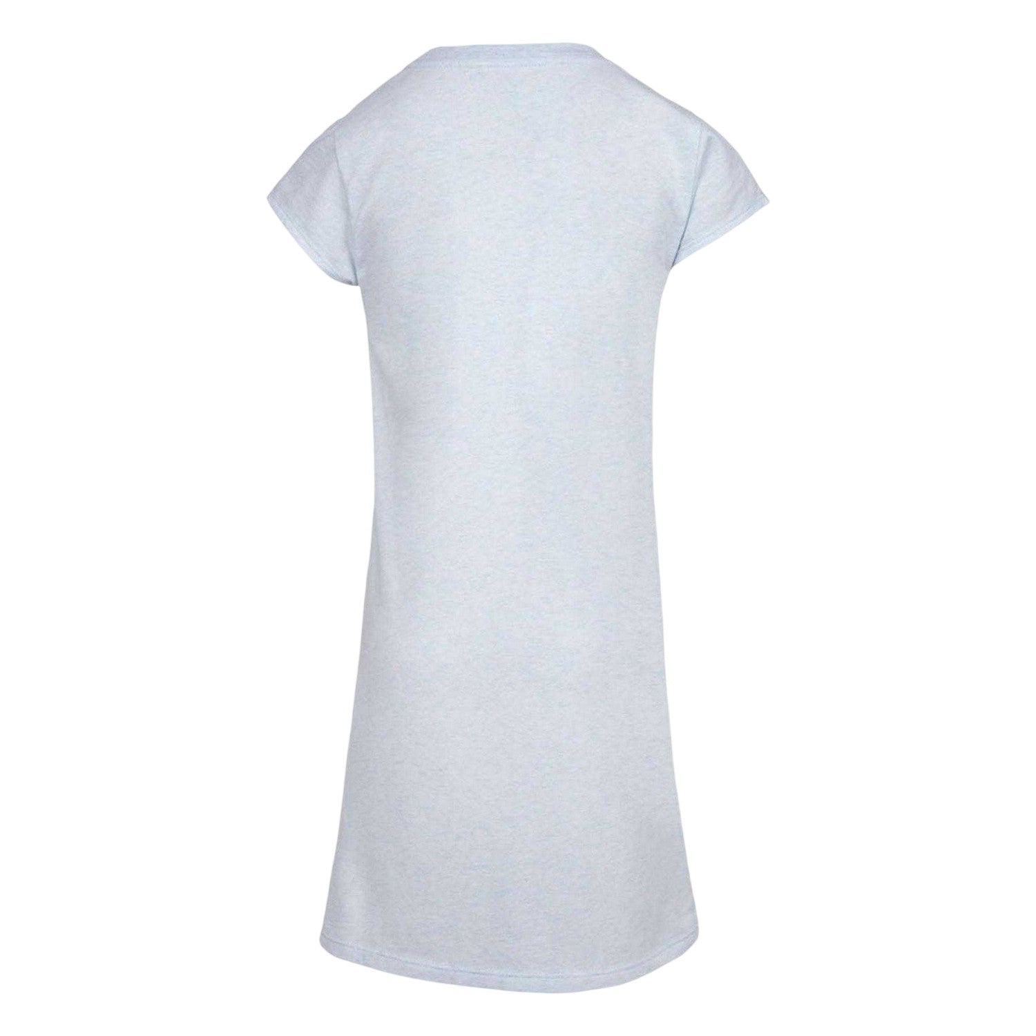 Grey - Back - Nike Girls Swoosh Short-Sleeved T-Shirt Dress