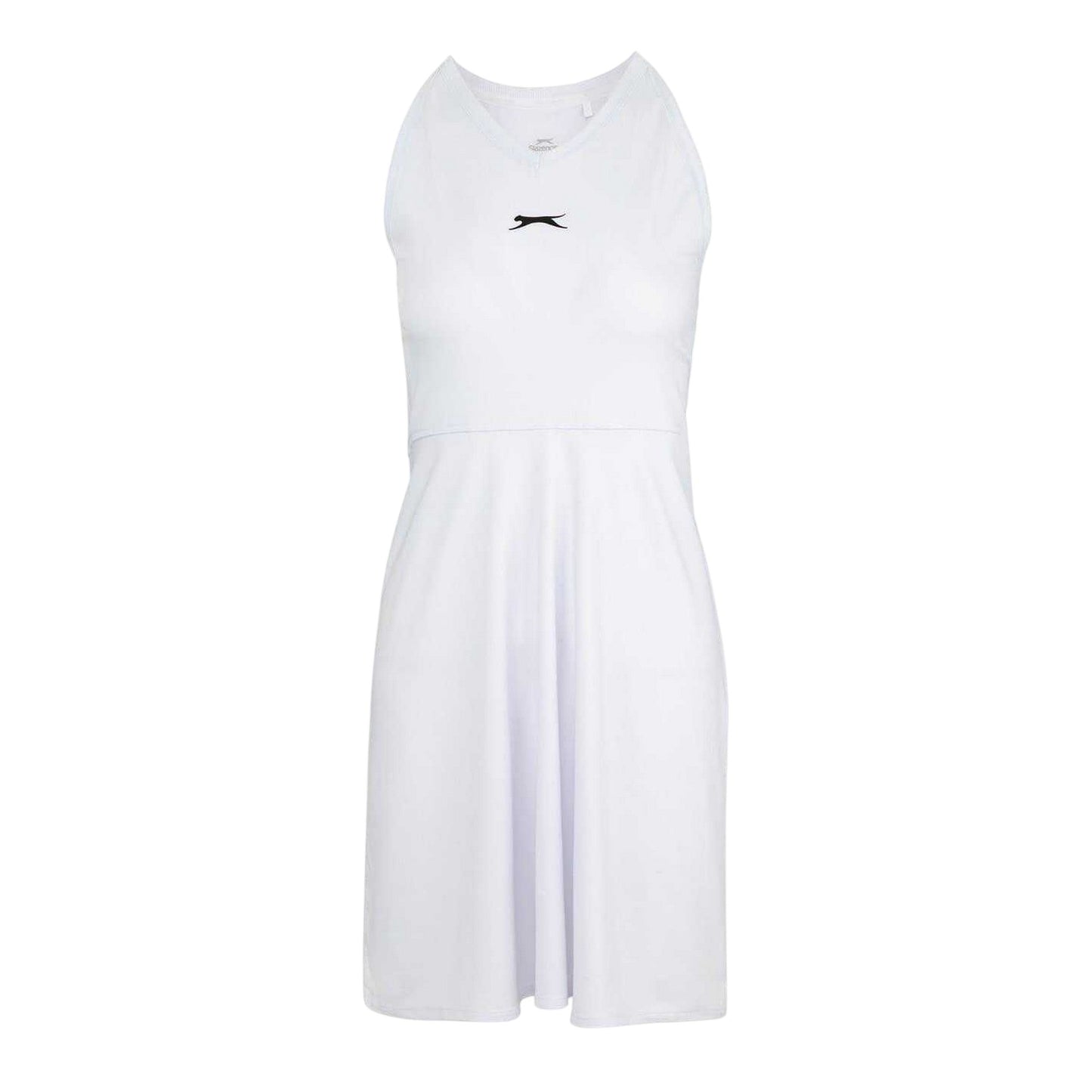 White - Front - Slazenger Womens-Ladies Logo Tennis Dress