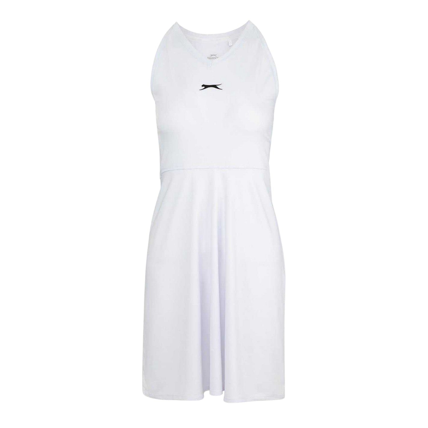 White - Front - Slazenger Womens-Ladies Logo Tennis Dress