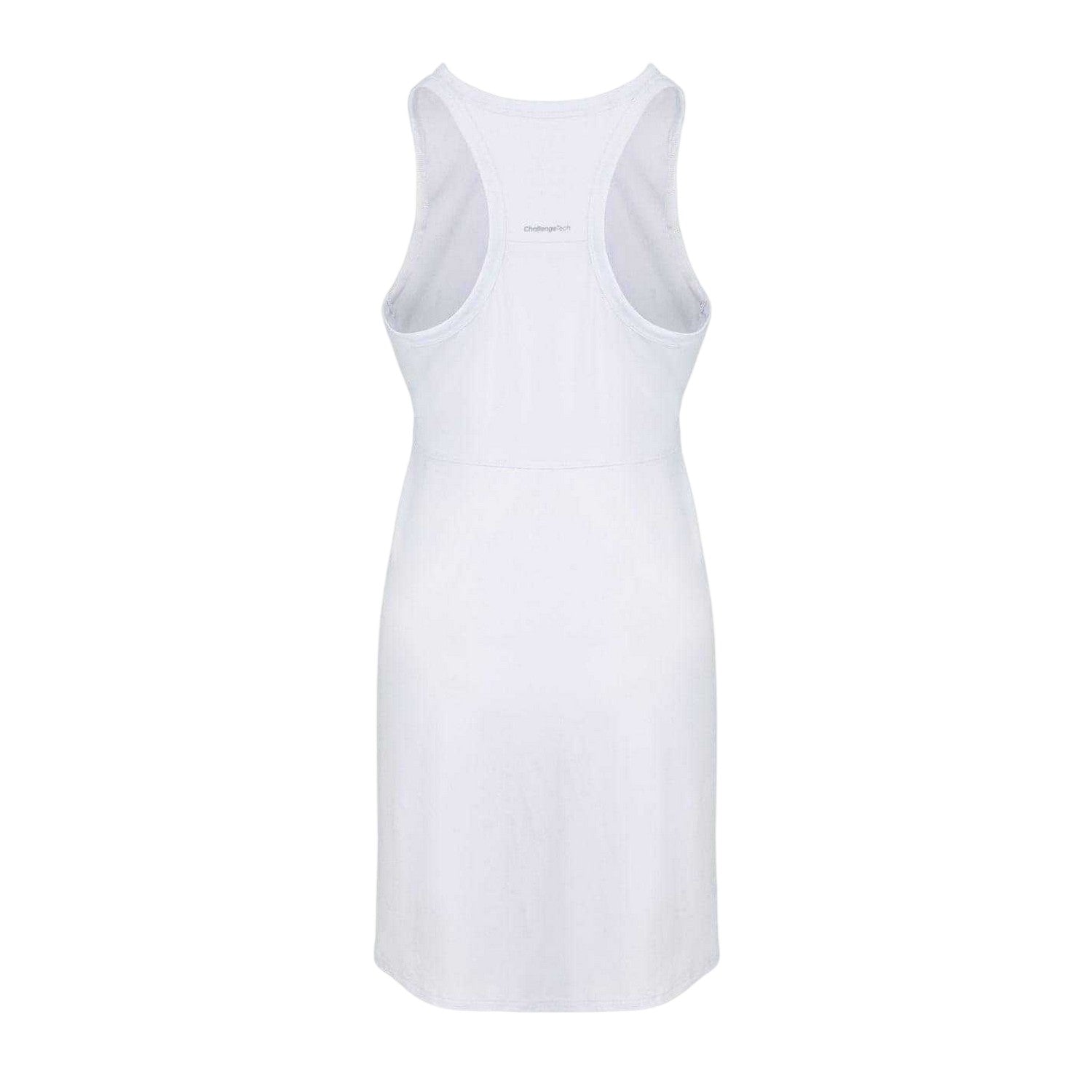 White - Back - Slazenger Womens-Ladies Logo Tennis Dress