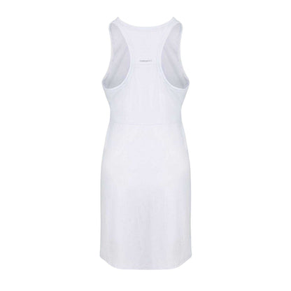 White - Back - Slazenger Womens-Ladies Logo Tennis Dress