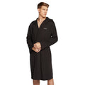 Black - Side - Calvin Klein Mens Modern Cotton Dressing Gown