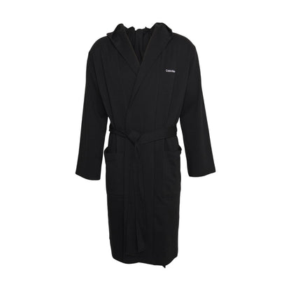 Black - Front - Calvin Klein Mens Modern Cotton Dressing Gown