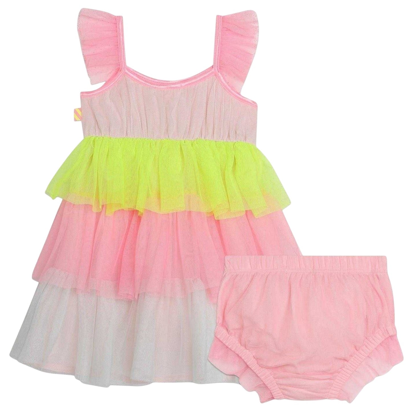 Multicoloured Ombre - Back - Billieblush Girls Tiered Dress