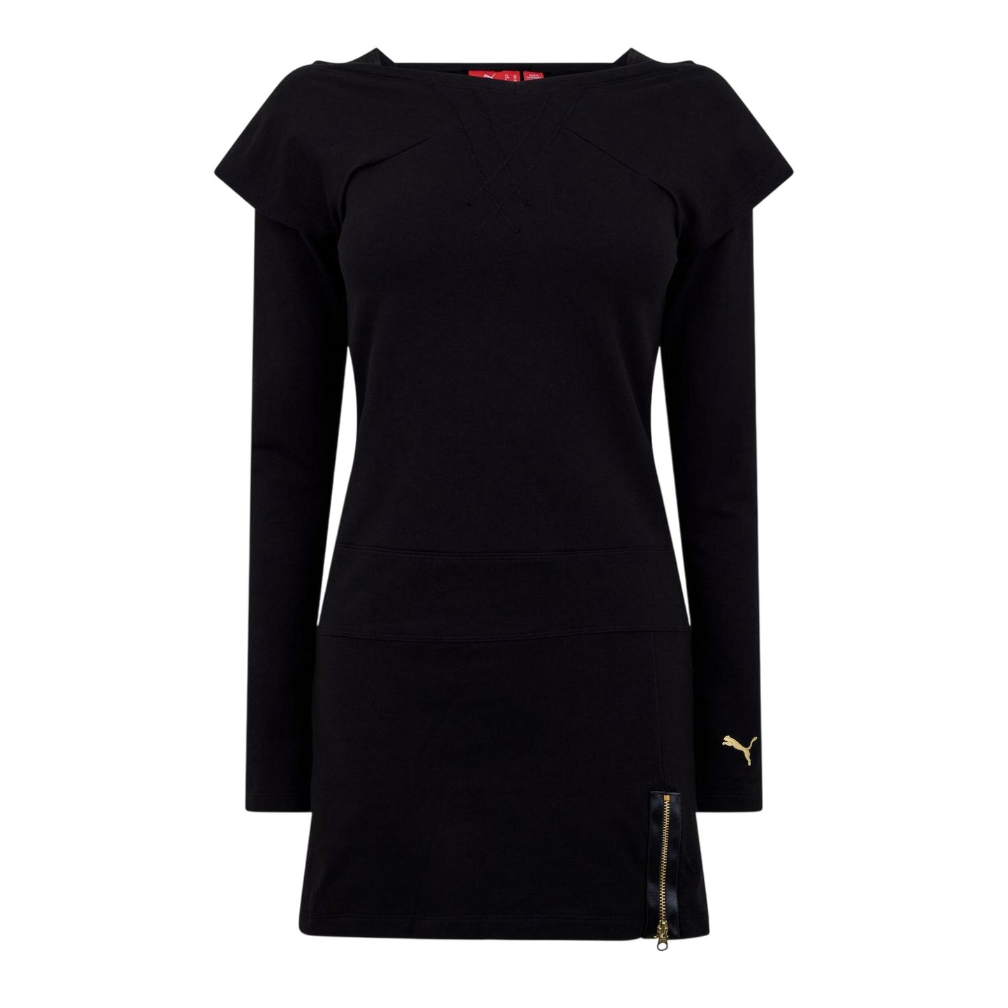 Black - Front - Puma Womens-Ladies FL Smock Dress