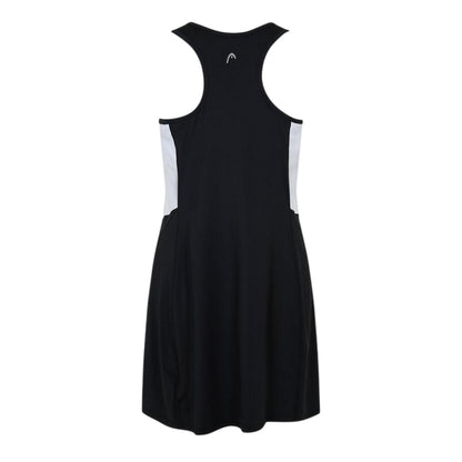 Black - Back - Head Womens-Ladies Club Plain Tank Dress