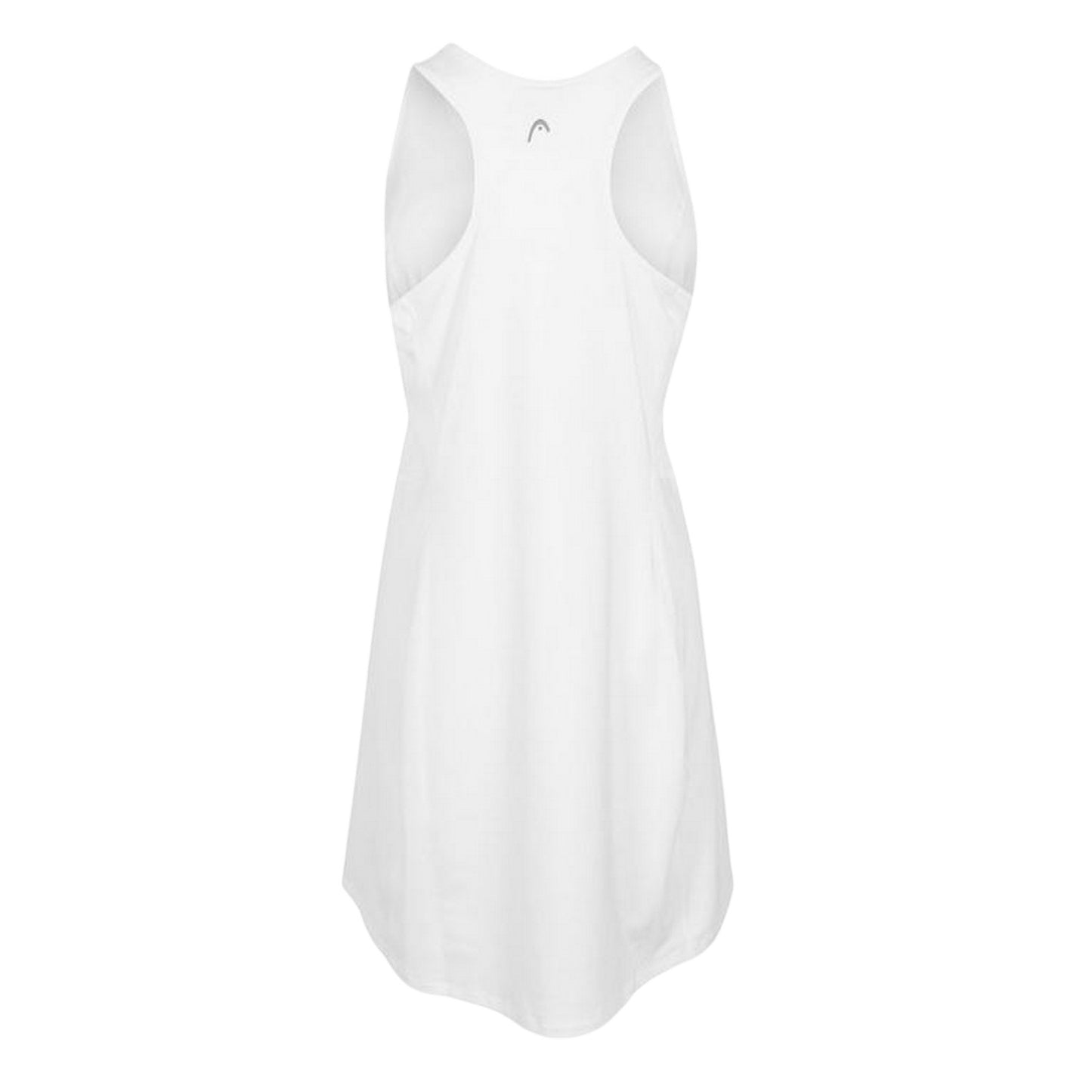 White - Back - Head Womens-Ladies Club Plain Tank Dress