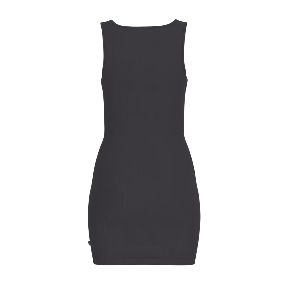 Jet Black - Back - Guess Womens-Ladies Square Neck Slim Mini Dress