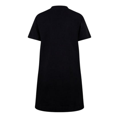 Black Print - Back - Diesel Womens-Ladies Graphic Print T-Shirt Dress