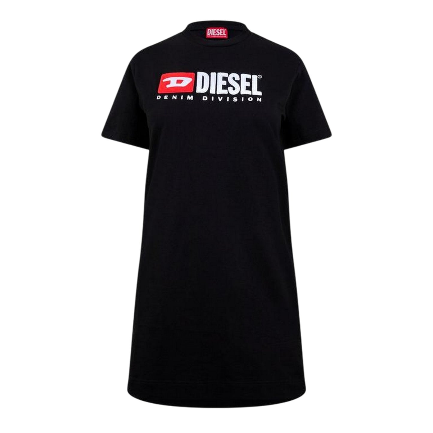 Black Print - Front - Diesel Womens-Ladies Graphic Print T-Shirt Dress