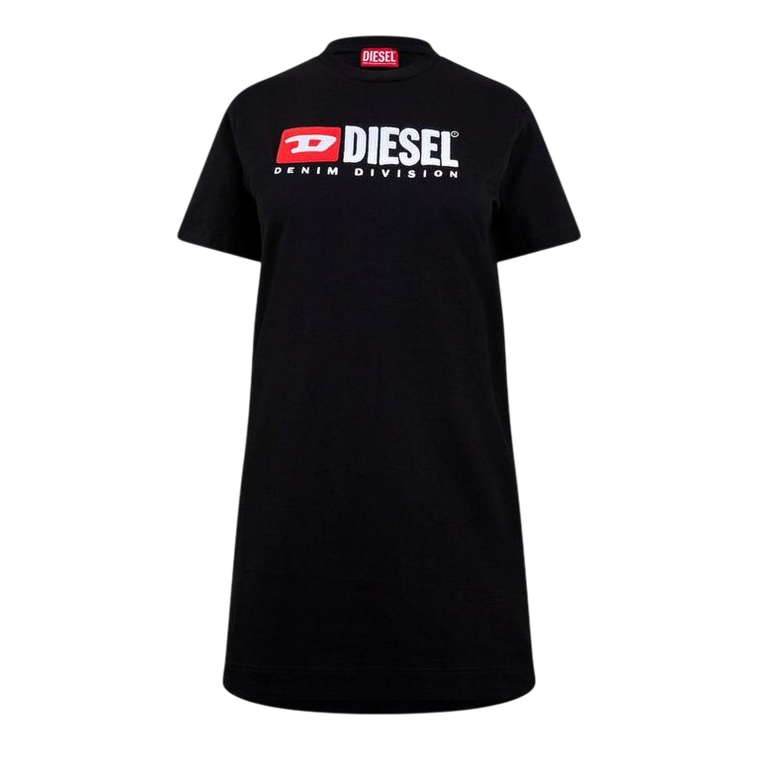 Black Print - Front - Diesel Womens-Ladies Graphic Print T-Shirt Dress