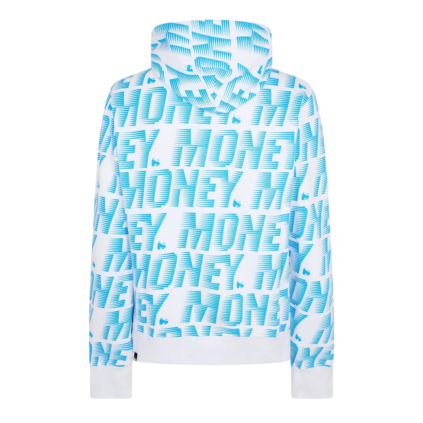 Blue - Back - Money Mens Zoom Block Logo Hoodie