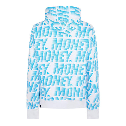 Blue - Back - Money Mens Zoom Block Logo Hoodie