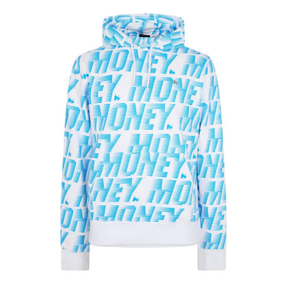 Blue - Front - Money Mens Zoom Block Logo Hoodie