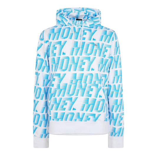 Blue - Front - Money Mens Zoom Block Logo Hoodie