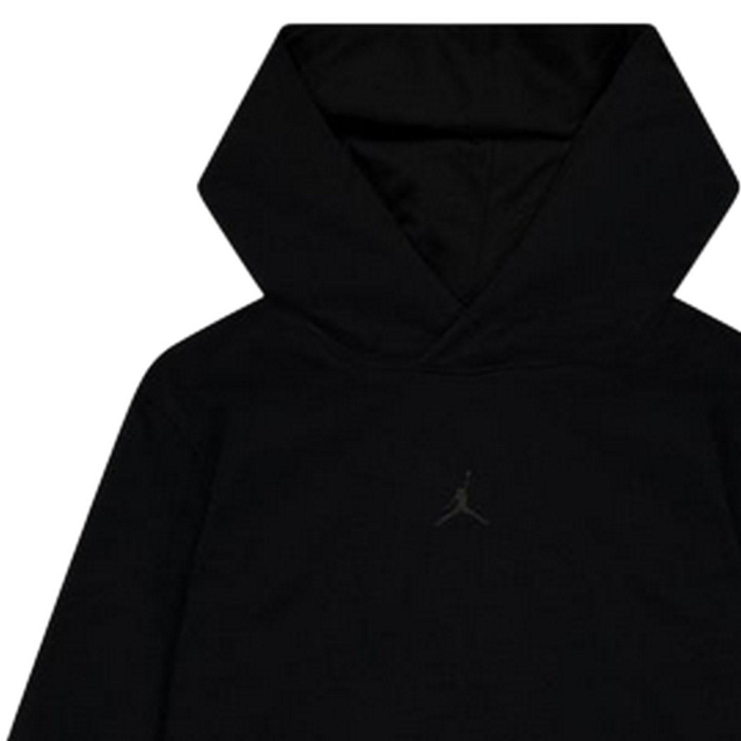 Black - Side - Nike Childrens-Kids Air Jordan Fleece Overhead Hoodie