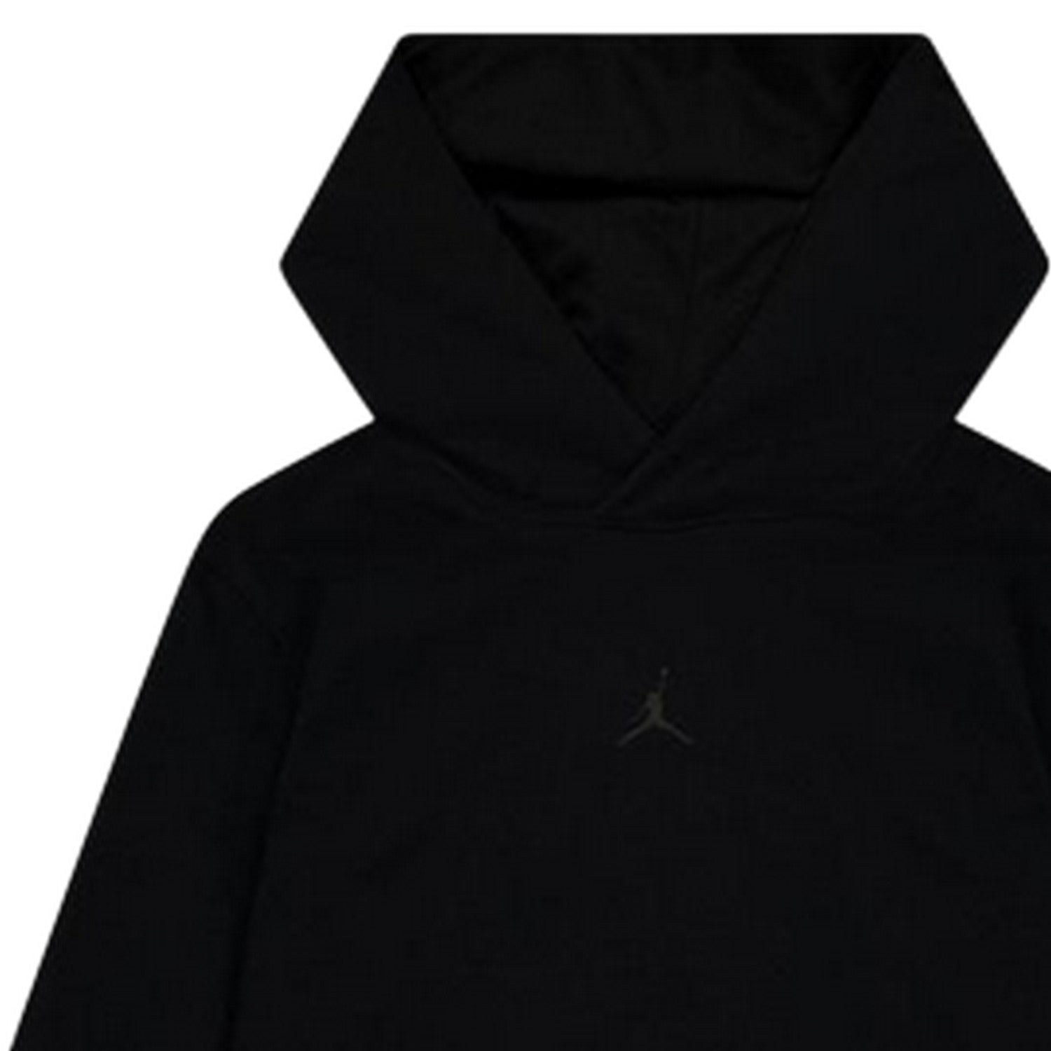 Black - Side - Nike Childrens-Kids Air Jordan Fleece Overhead Hoodie
