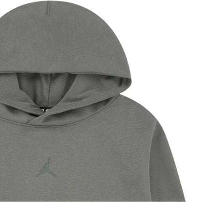Lichen Green - Side - Nike Childrens-Kids Air Jordan Fleece Overhead Hoodie