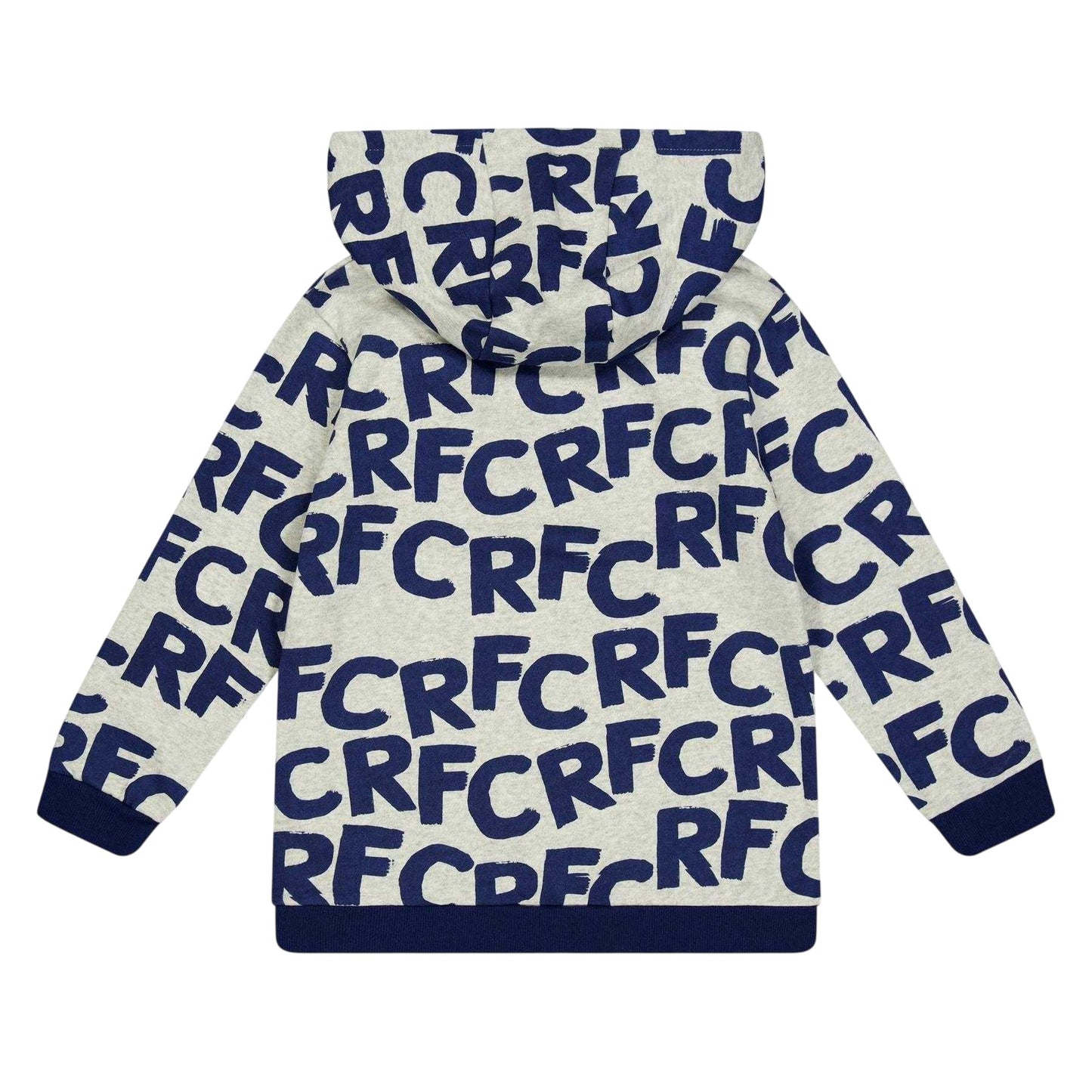 Grey - Back - Castore Childrens-Kids Rangers FC All-Over Print Hoodie