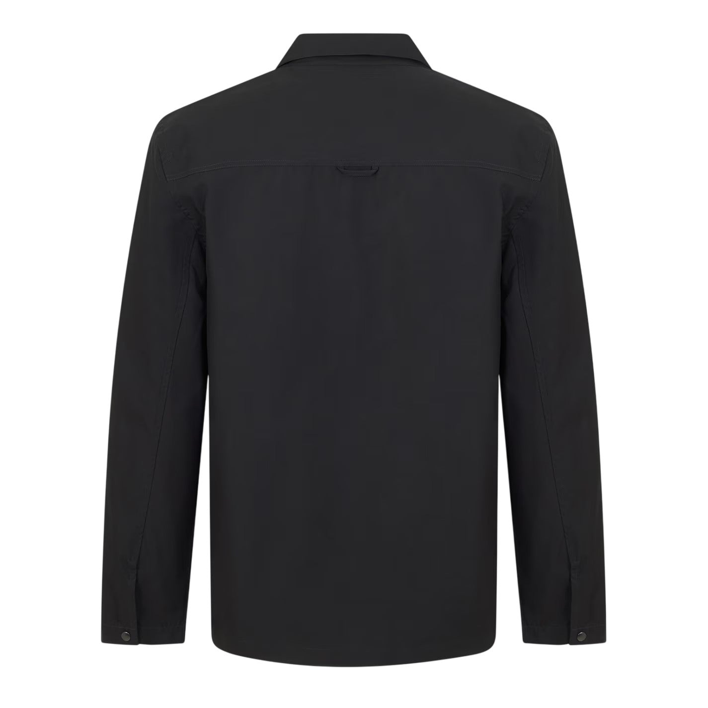 Black - Back - Lyle & Scott Mens Heavy Duty Shirt Jacket