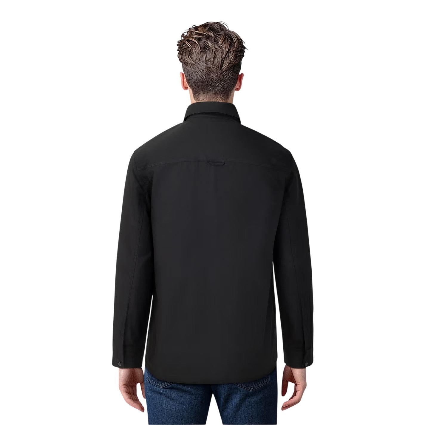 Black - Lifestyle - Lyle & Scott Mens Heavy Duty Shirt Jacket