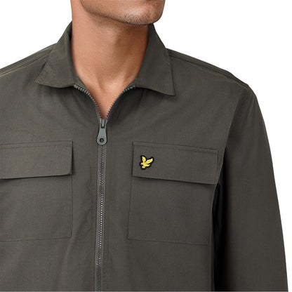 Gunmetal - Pack Shot - Lyle & Scott Mens Heavy Duty Shirt Jacket