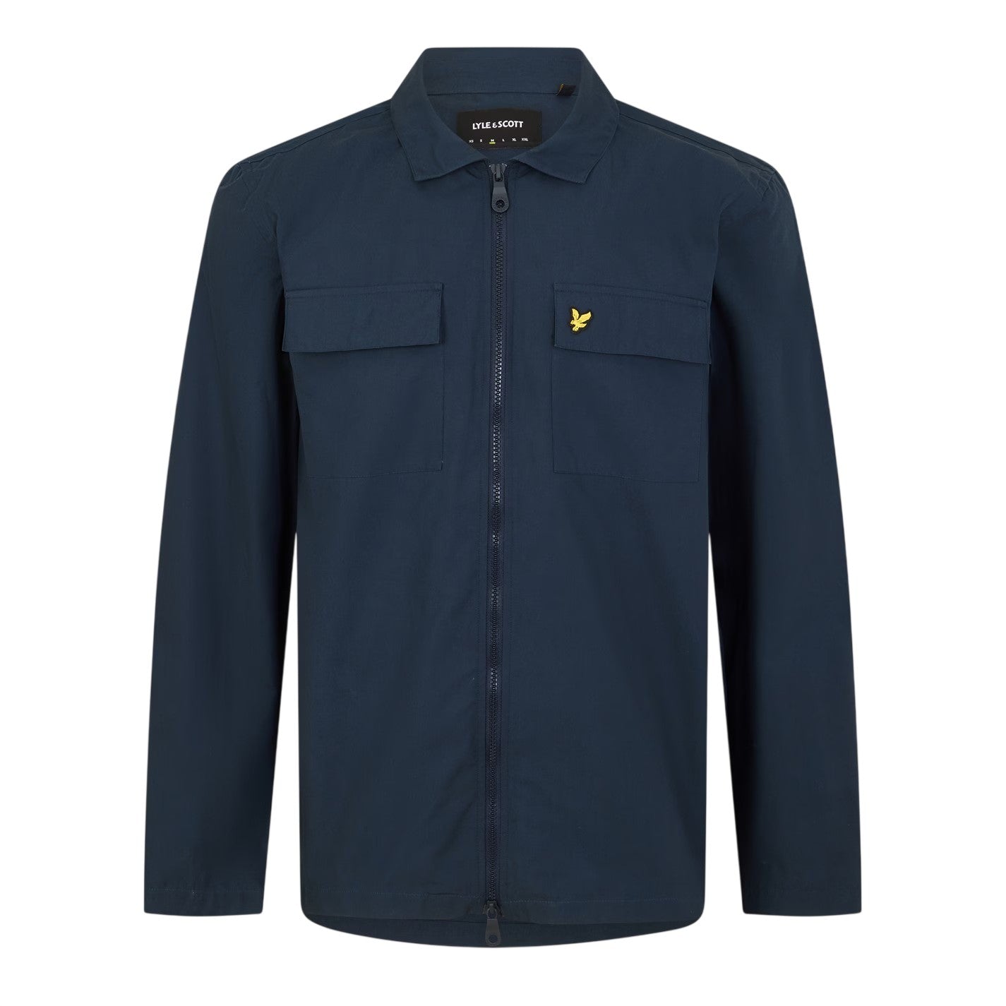 Navy - Front - Lyle & Scott Mens Heavy Duty Shirt Jacket