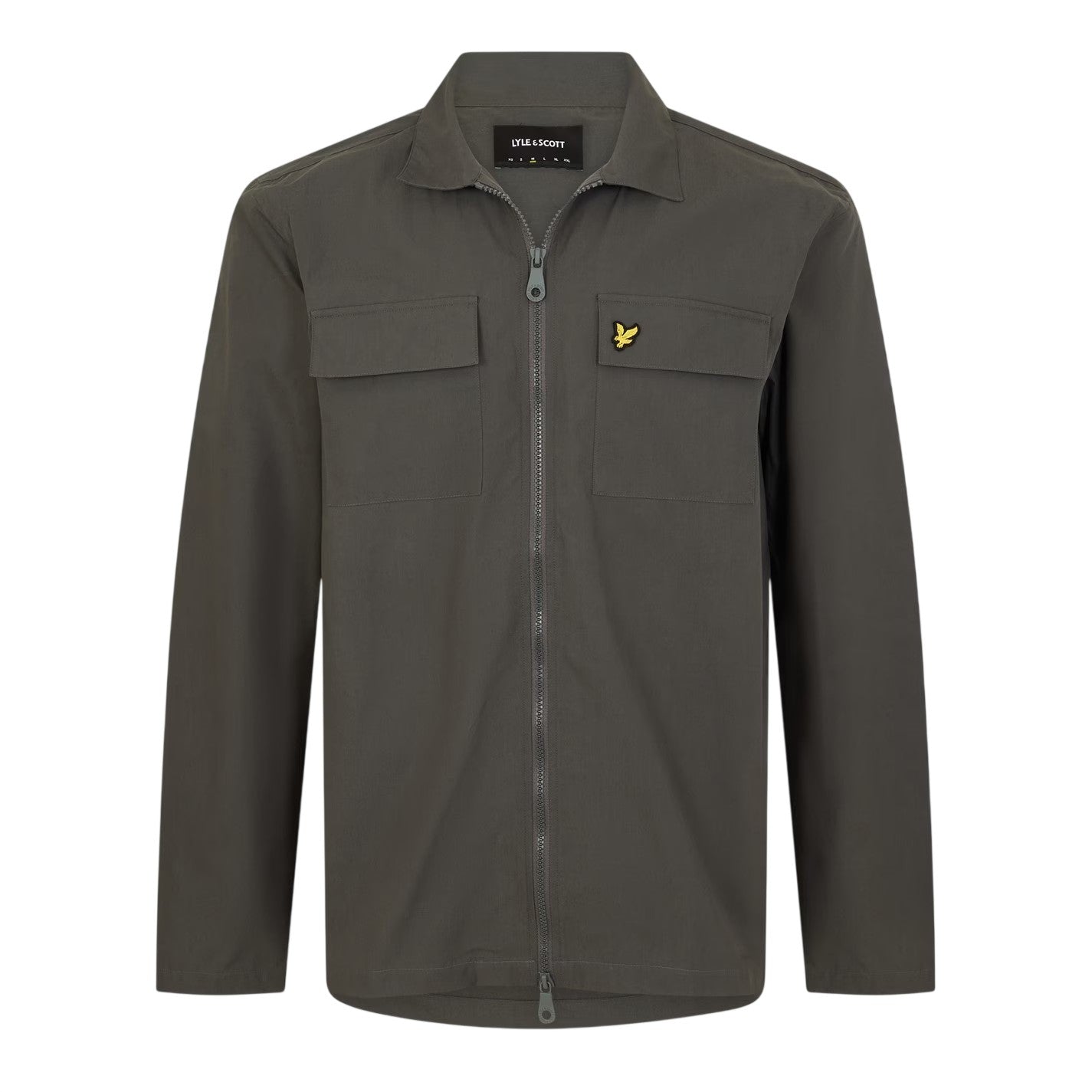 Gunmetal - Front - Lyle & Scott Mens Heavy Duty Shirt Jacket