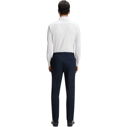 White - Back - Boss Mens Oxford Point Collar Regular Formal Shirt