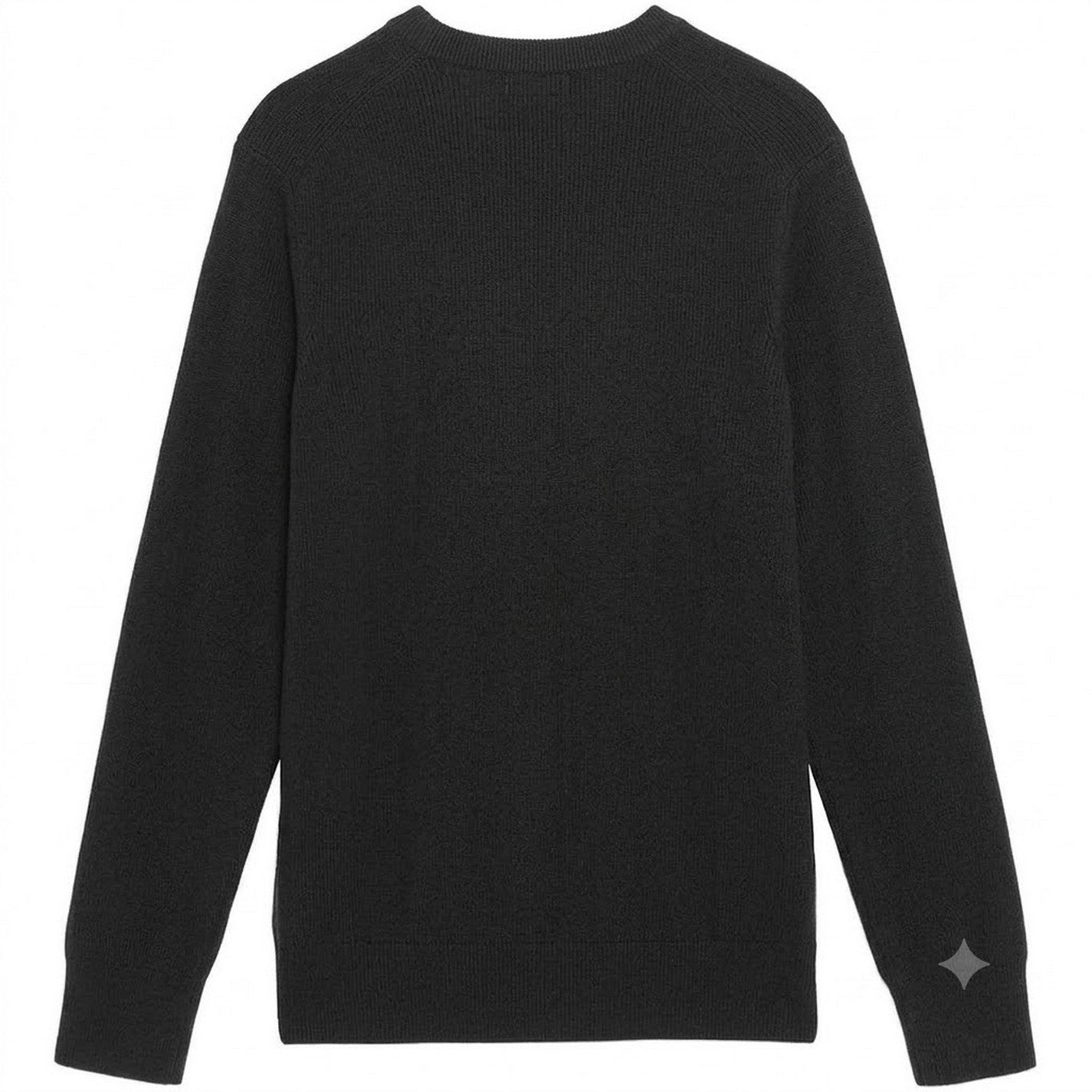 Black Ice - Back - Lyle & Scott Mens Embroidered Logo Jumper