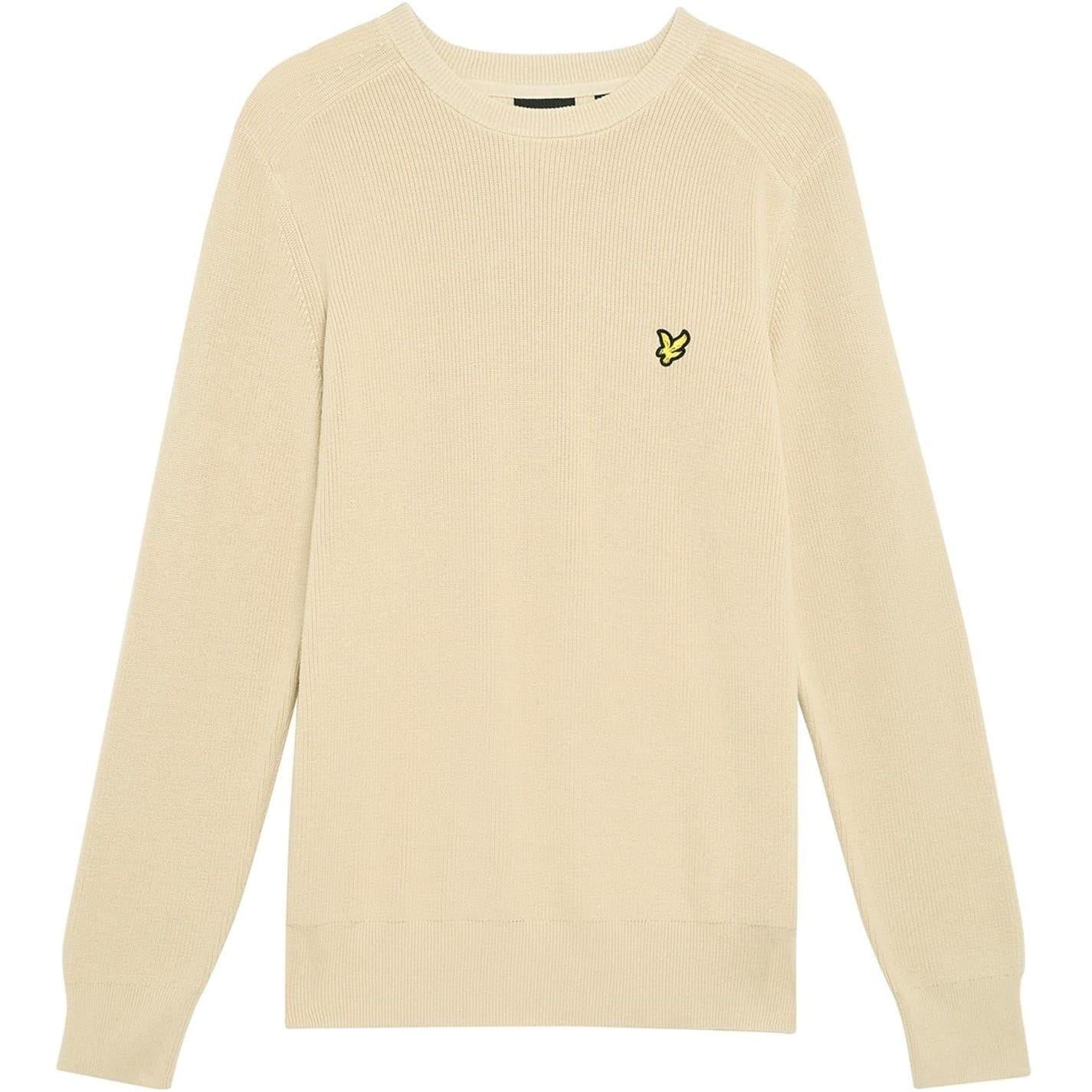 Grey Taupe - Front - Lyle & Scott Mens Embroidered Logo Jumper