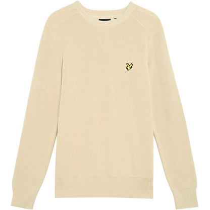 Grey Taupe - Front - Lyle & Scott Mens Embroidered Logo Jumper