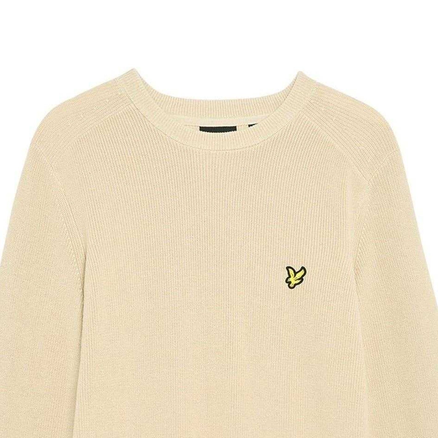 Grey Taupe - Side - Lyle & Scott Mens Embroidered Logo Jumper
