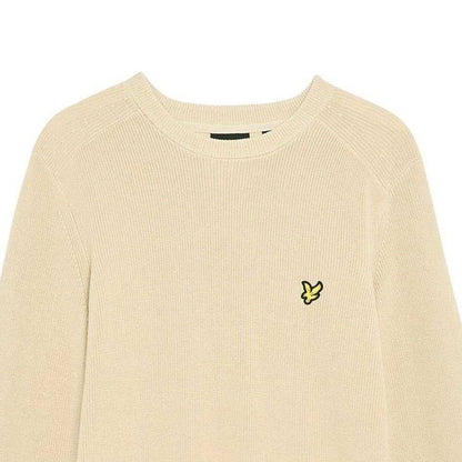 Grey Taupe - Side - Lyle & Scott Mens Embroidered Logo Jumper