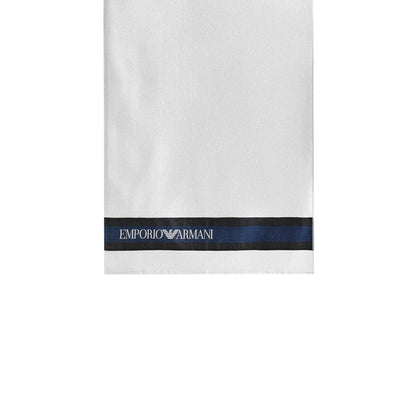 White-Navy-Black - Back - Emporio Armani EA7 Logo Woven Towel