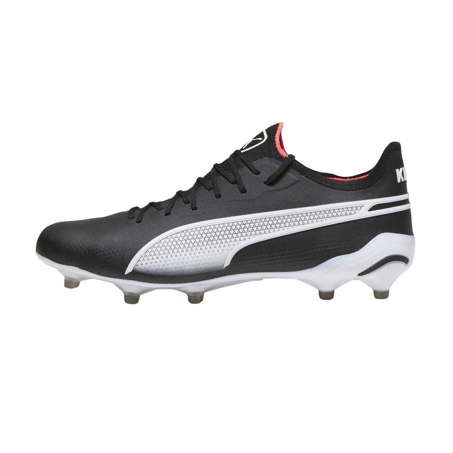 Black-White - Side - Puma Unisex Adult King Ultimate Firm Ground Football Boots
