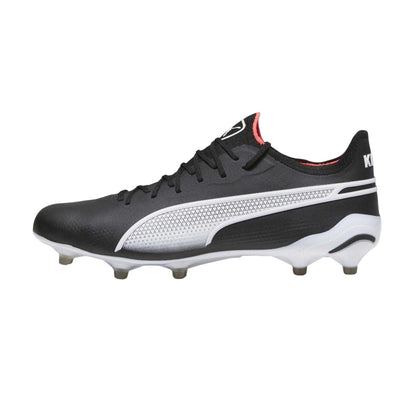 Black-White - Side - Puma Unisex Adult King Ultimate Firm Ground Football Boots