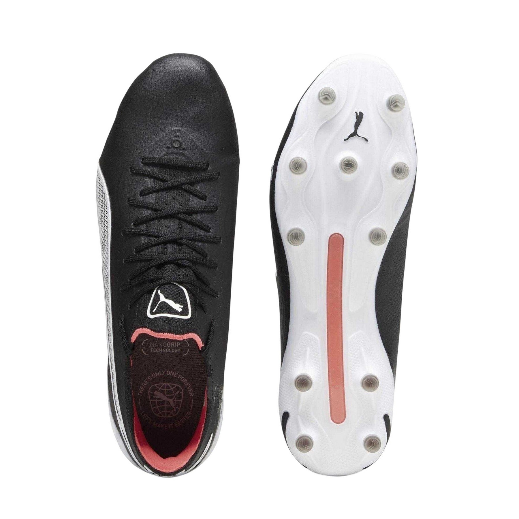 Black-White - Lifestyle - Puma Unisex Adult King Ultimate Firm Ground Football Boots