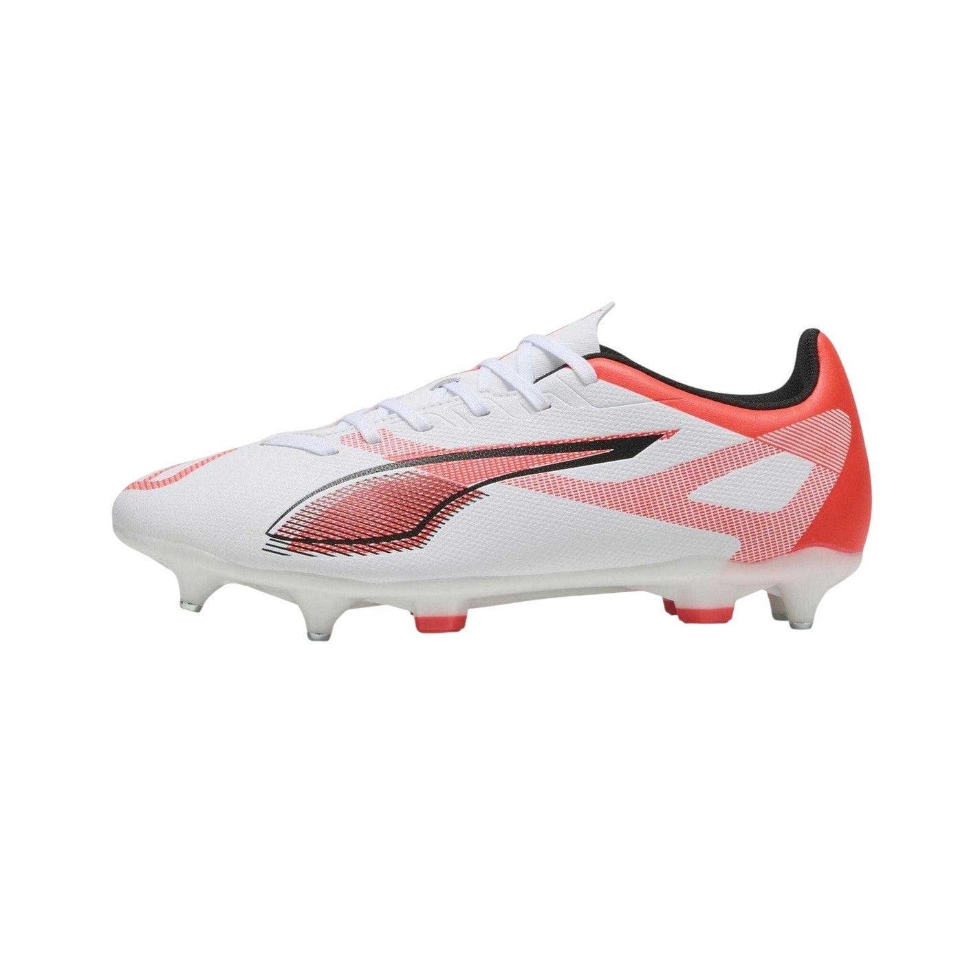 Puma White - Side - Puma Mens Ultra Play Cleated Soft Ground Football Boots