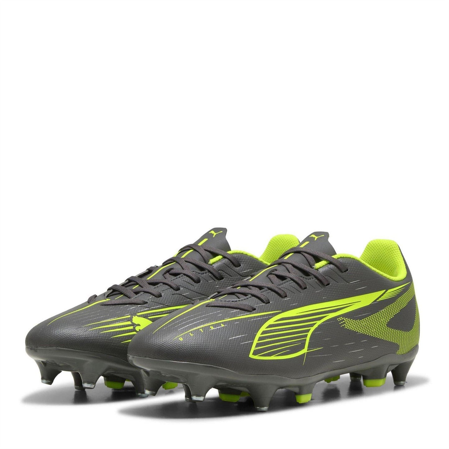 Matted Silver - Front - Puma Mens Ultra Play Cleated Soft Ground Football Boots