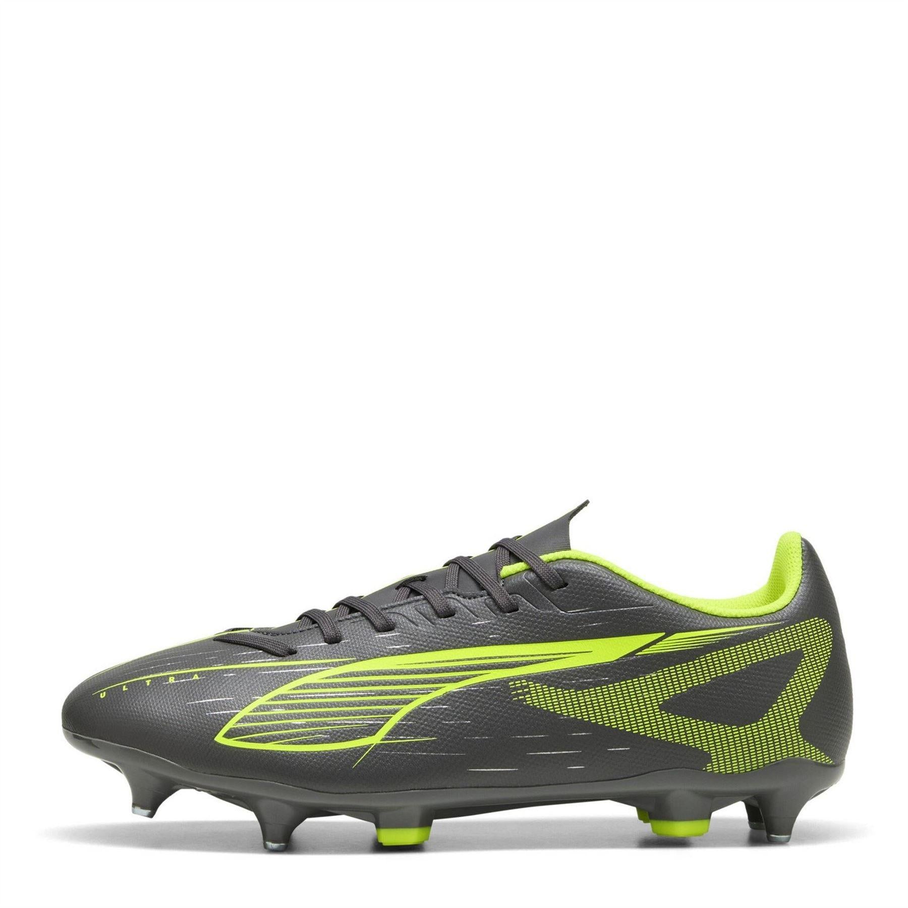 Matted Silver - Back - Puma Mens Ultra Play Cleated Soft Ground Football Boots