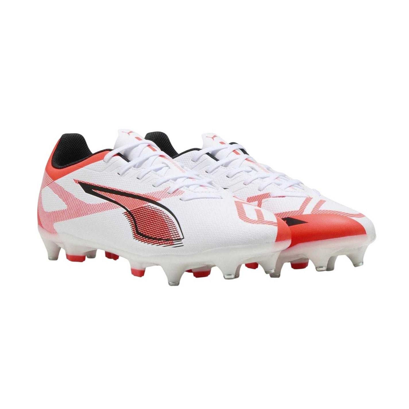 Puma White - Front - Puma Mens Ultra Play Cleated Soft Ground Football Boots