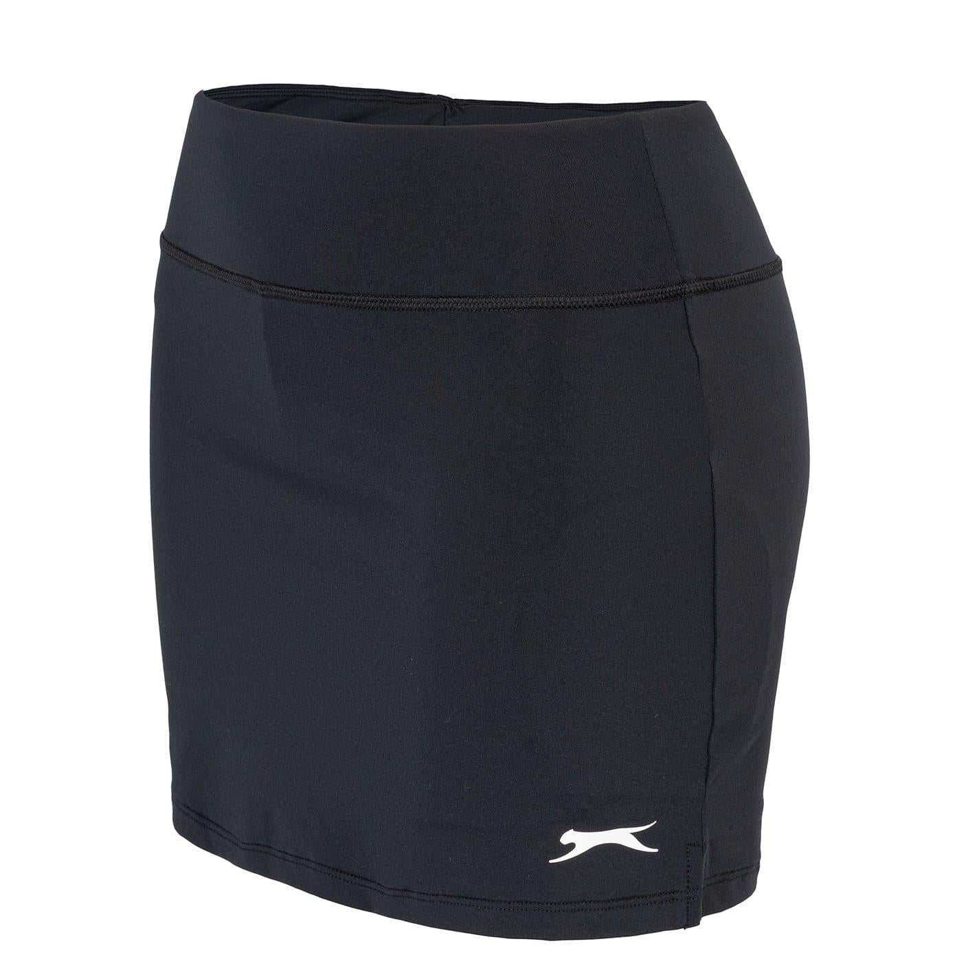 Black - Side - Slazenger Girls Court Logo Skort