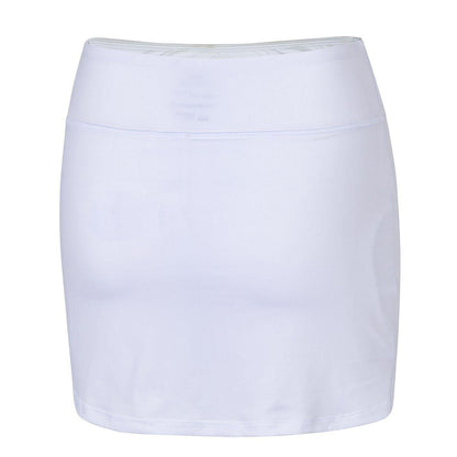 White - Back - Slazenger Girls Court Logo Skort