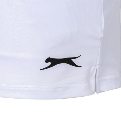 White - Lifestyle - Slazenger Girls Court Logo Skort