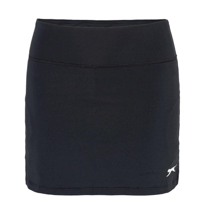Black - Front - Slazenger Girls Court Logo Skort