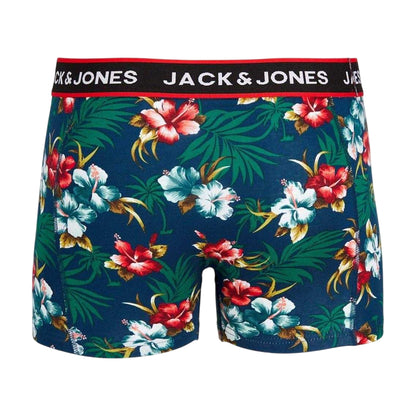 Multicoloured - Back - Jack And Jones Mens Floral Swimming Trunks (Pack of 3)