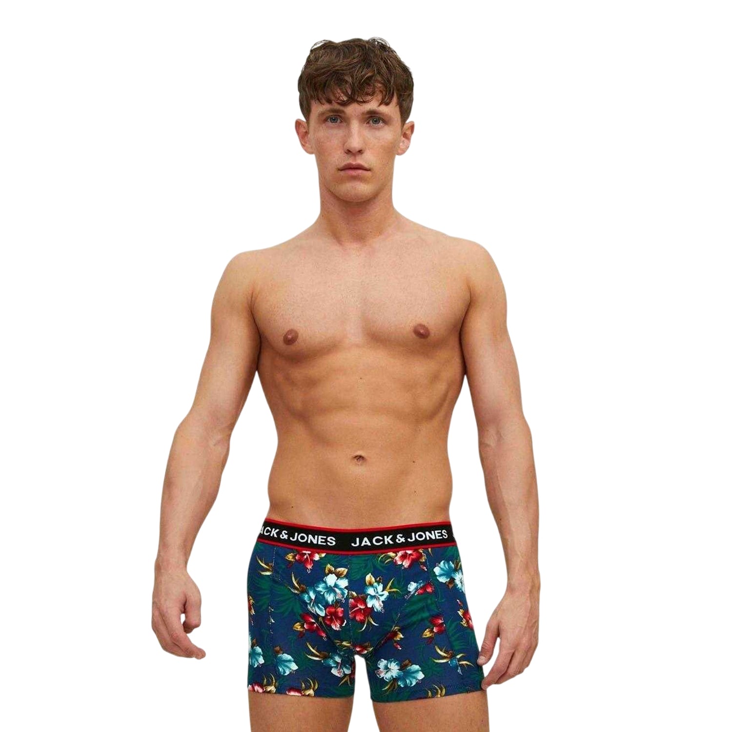 Multicoloured - Lifestyle - Jack And Jones Mens Floral Swimming Trunks (Pack of 3)