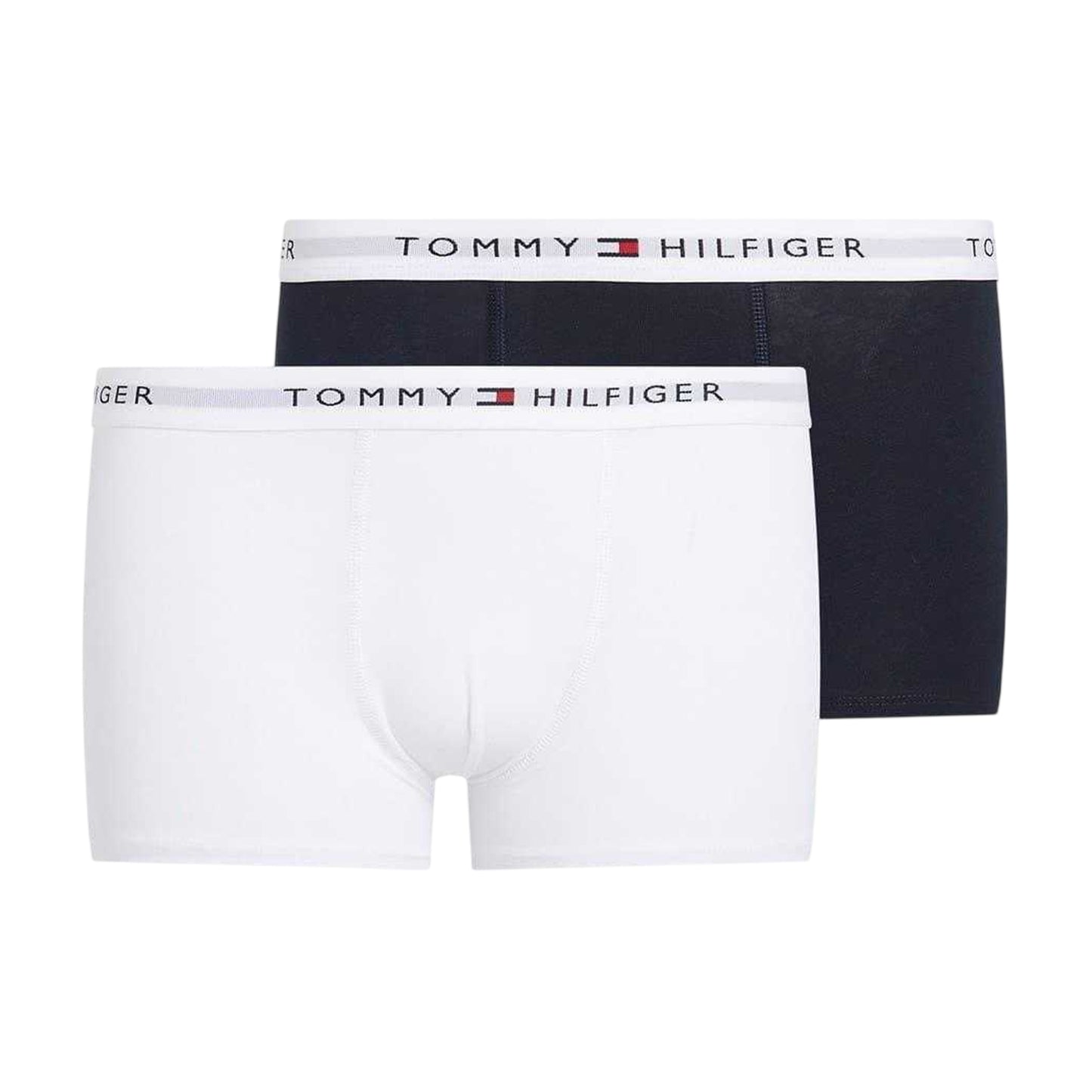 Black-White - Front - Tommy Hilfiger Boys Plain Trunking (Pack of 2)